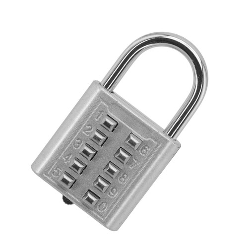 Candado combinado de 10 dígitos Keep Your Valuables Secure para puertas de hierro - Imagen 29 de 38