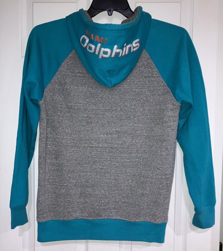 NFL Team Apparel Miami Dolphins Full Zipper Front Sweatshirt Hoodie Sz Small - Picture 6 of 6