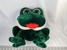 Russ Smooches Green Frog Plush 10 Inch Not Working Stuffed Animal Toy