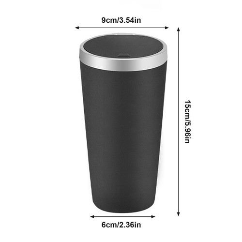 800ml Car Mini Bin Cup Holder Portable Small Plastic Trash Can For Home Office - Picture 5 of 12