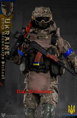 FLAGSET Ukraine 93RD Mechanized Brigade Gunner 1/6 Scale