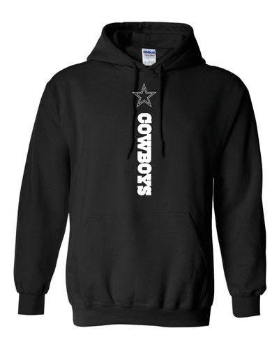 Dallas Cowboys Vertical Hoodie - Sizes S-5XL Free Shipping - Picture 2 of 9