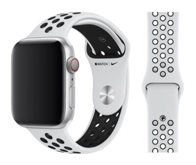 Original Apple Nike Sport Armband S/M 38/40/41mm MX8D2ZM/A Pure Platinum/Black