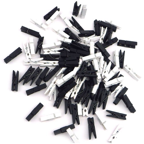 100 mini kleine Zierklammern Dekoklammern Klammern Holzklammern Basteln Sepkina - Bild 42 von 49