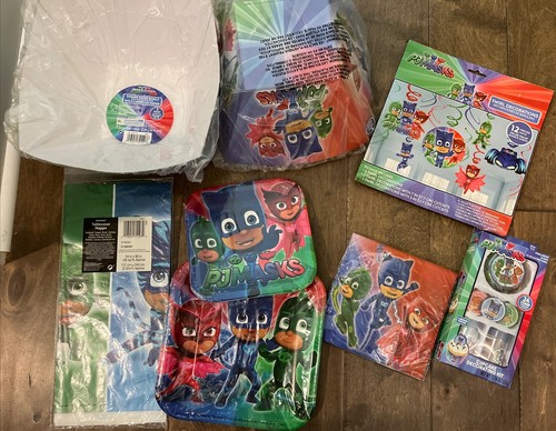 NEU 3 PJ Masks Geburtstag Party Zubehör Posten.
