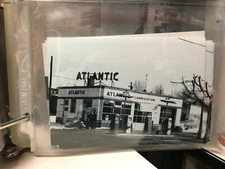 Vintage Atlantic Gas Station Photo 1950s 60s Harrisburg   Pennsylvania 4inx 6in