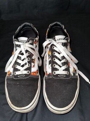 Vans Butterfly Checkerboard Canvas Low top Lace Up Shoes Women's Size 