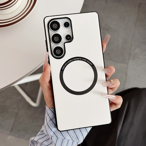 For Samsung Galaxy S25 Ultra, Hybrid Magnetic Leather Soft Bumper Case Cover - Picture 7 of 15