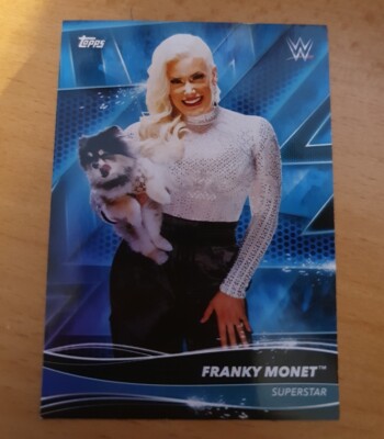 WWE Card 43 FRANKY MONET Topps Superstars 2021 Wrestling Diva Taya Valkyrie AEW