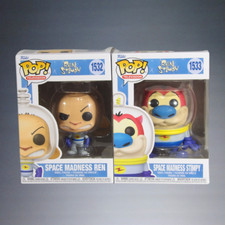 Funko Pop! FIGURAS DE VINILO TELEVISIÓN SPACE MADNESS REN & STIMPY #1532 + #1533