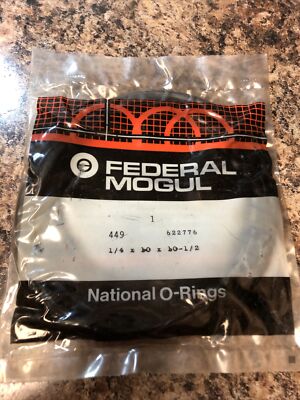 Federal-Mogul 449 O-Ring 10'' ID, 10-1/2'' OD, 1/4'' X1 F+S!