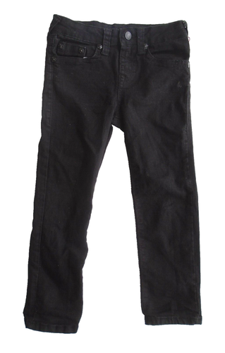 True Religion Boys Geno Relaxed Slim Jeans Pants Size 6 Black