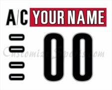 Charlotte Checkers Customized Number Kit For 2019-2021 White Uniform