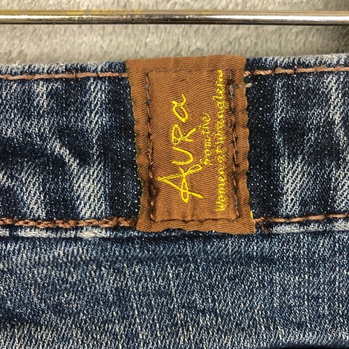 Wrangler Aura Straight Denim Petite Sz 8P 32 in Inseam Medium Wash Mid Rise Blue - Bild 11 von 23