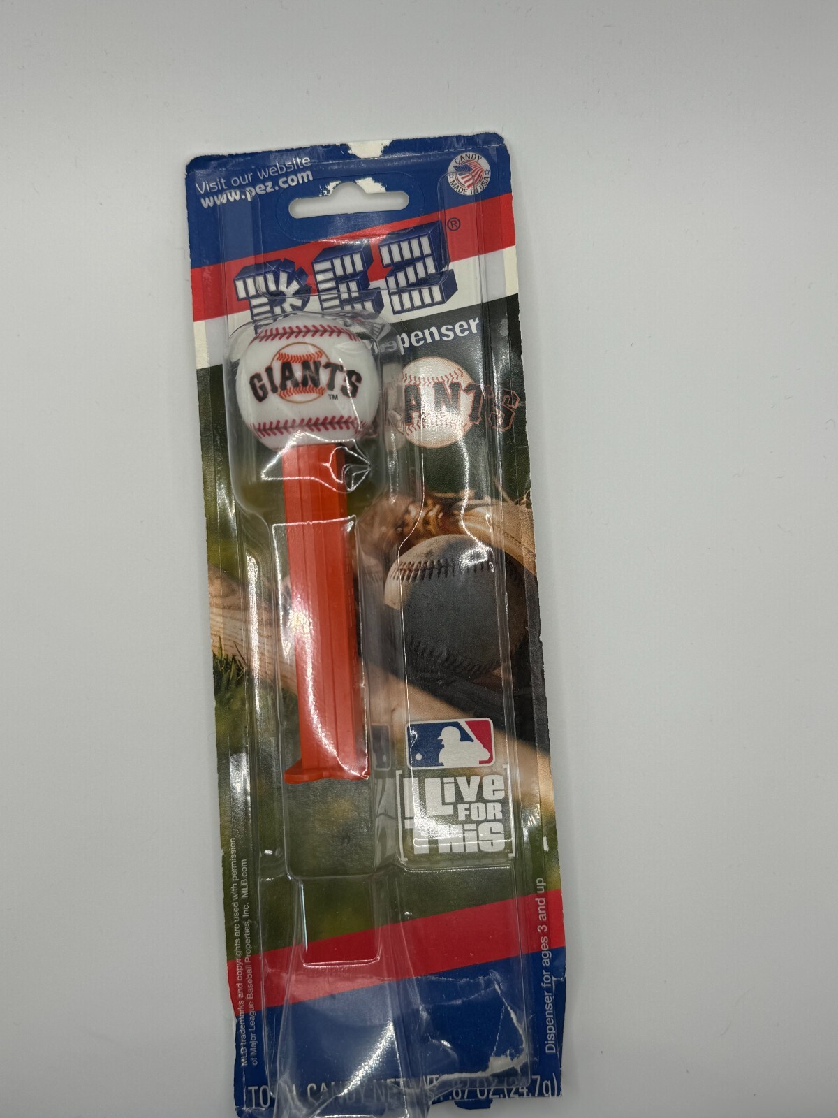PEZ DISPENSER SF SAN FRANCISCO GIANTS BASEBALL No Candy