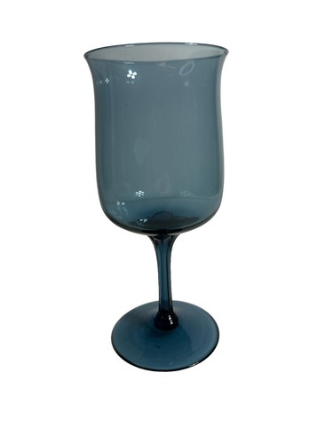 1970’s LENOX Blue Mist Water Goblets Glasses Hand Blown Glass 12oz - 7 1/8" - Picture 2 of 6