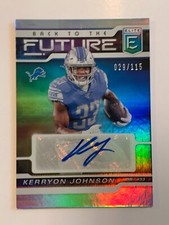 KERRYON JOHNSON  2020 PANINI DONRUSS ELITE AUTOGRAPH /115 BACK TO THE FUTURE