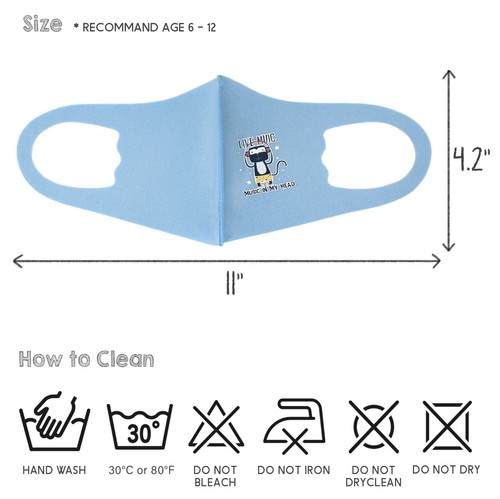 5 Pack Unisex Kids Mixed Animals Theme Face Masks Reusable Washable Breathable - Picture 26 of 29
