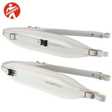 Hohner ACC20 X-Large 44" Leather Accordion Strap - White -Made In Italy