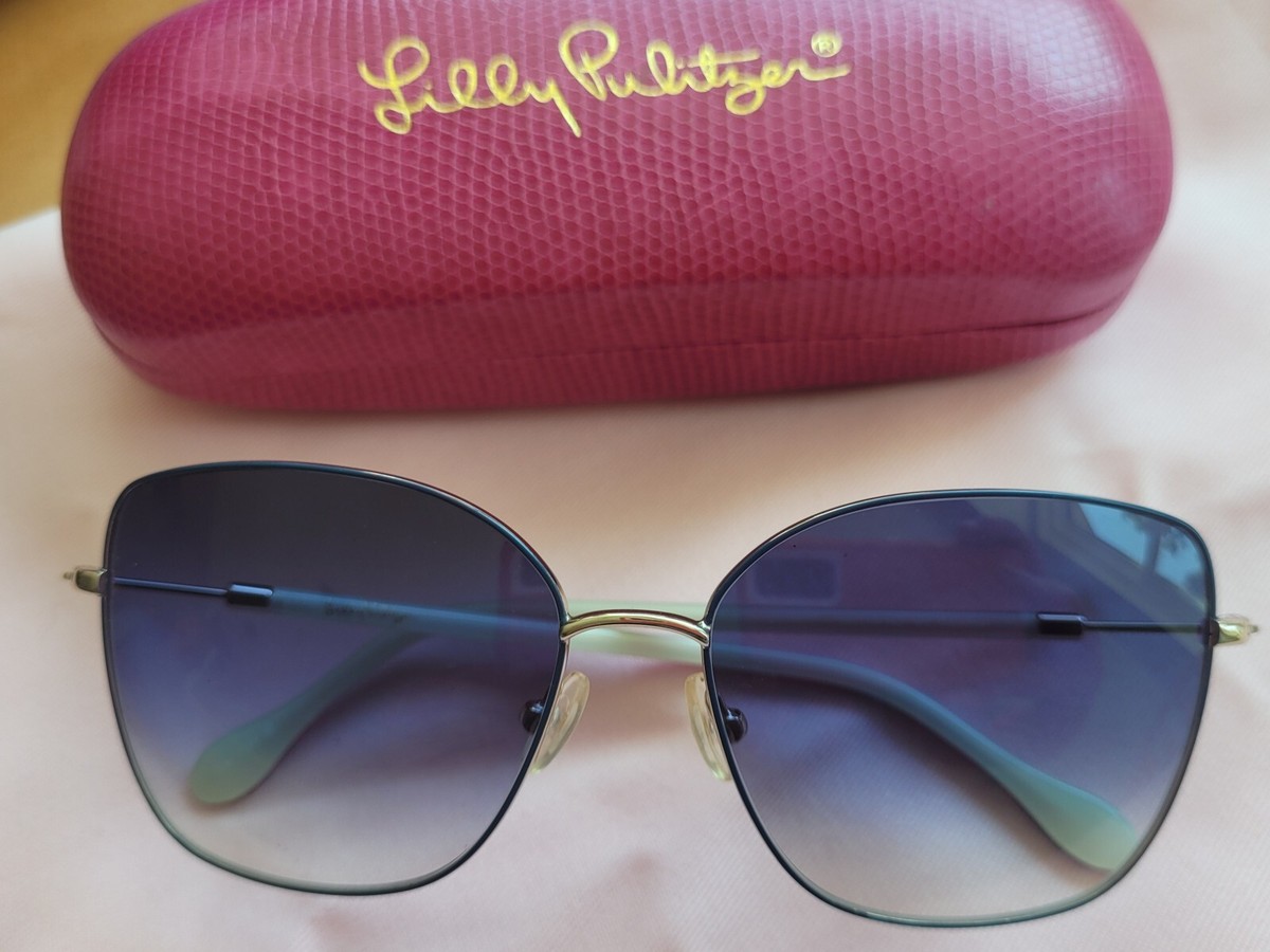 Lily Pulitzer Catalina Sunglasses Navy | eBay display picture 1