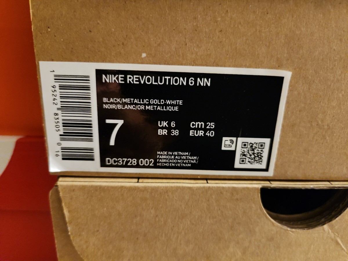 Nike Revolution 6 Next Nature DC3728-002 Men's Size 7 Black