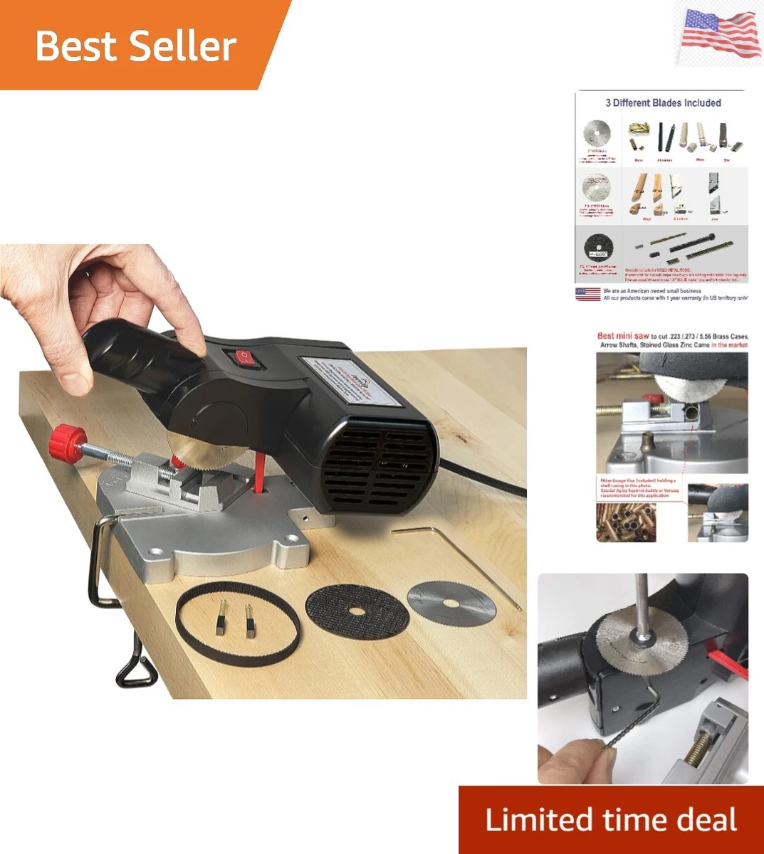 Mini Miter Cut Off Chop Saw for Hobby Miniature Model Making