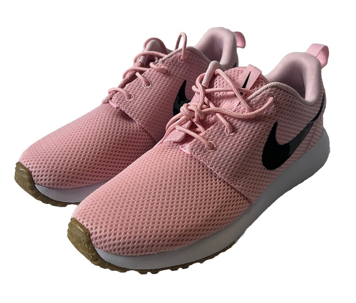 Kid's Shoes Nike Roshe G Jr Golf Cleats Smoke Soft Pink DZ6895 - Main Image