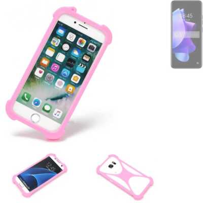 Bumper für Tecno Pop 7 Silikon Hülle Softcase Stoßschutz Kantenschutz Schutz 