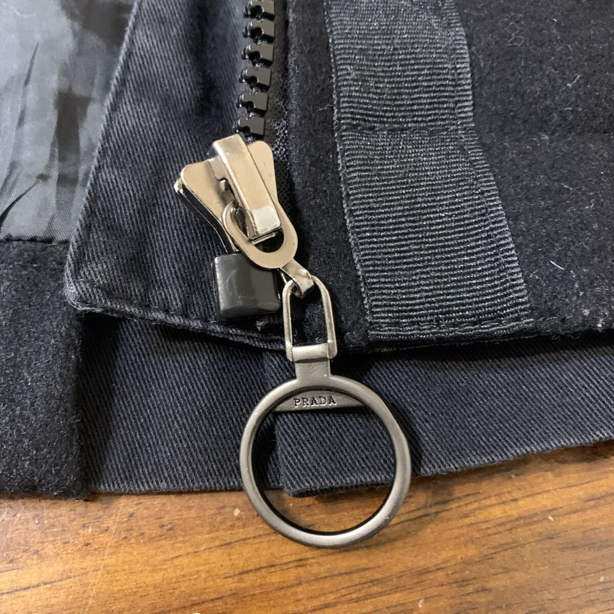 Prada Black Polyester /Wool Light Jacket Size XL Art.SGV126 Prada Black Polyester /Wool Light Jacket Size XL Art.SGV126