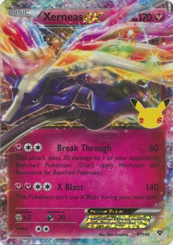 Xerneas EX 97/146 Celebrations: Classic Collection Pokemon TCG