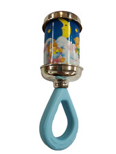 Sonaglio per bambino, argento 925 azzurro