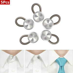 Set Of 5 Suit/' Jeans Shirts Neck Top Metal Collar Expanders Spring Extenders