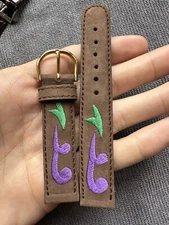 Vintage Watch Strap 18 mm  Leather Nos Top Quality V34