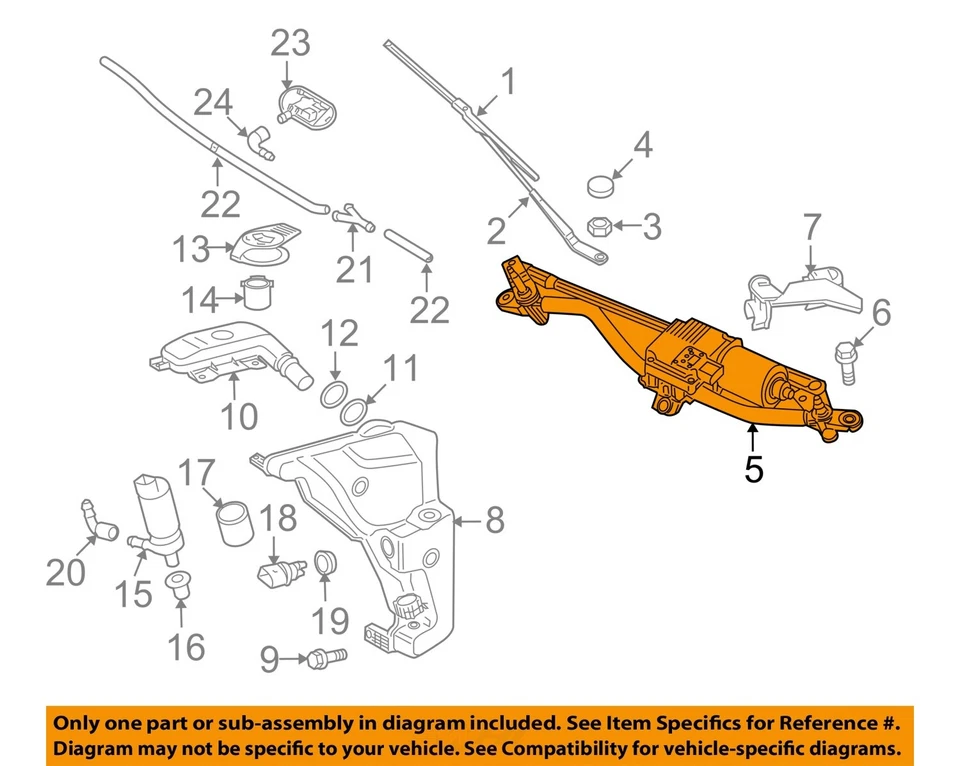 Motor limpiaparabrisas usado para: Audi SQ5 2015 grado A Foto 3 de 4