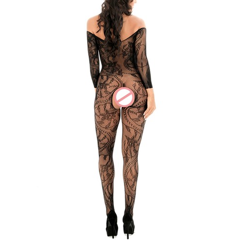 Mujeres Body Hueco Pantimedias Cuerpo Medias Lencería Sexy Sin Entrepierna Prendas para dormir - Imagen 5 de 15