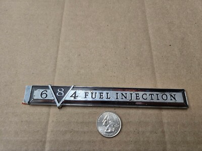 Ford Fuel Injection Emblems Cadillac OEM 1981 DeVille Fleetwood V8 6 4 Fuel Injection New NOS ...