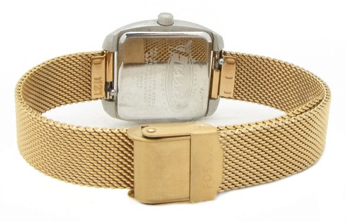 Fossil Damen Armbanduhr Datum Edelstahl Milanaise Gold JR-8896 5ATM Bat neu S133 - Bild 2 von 2