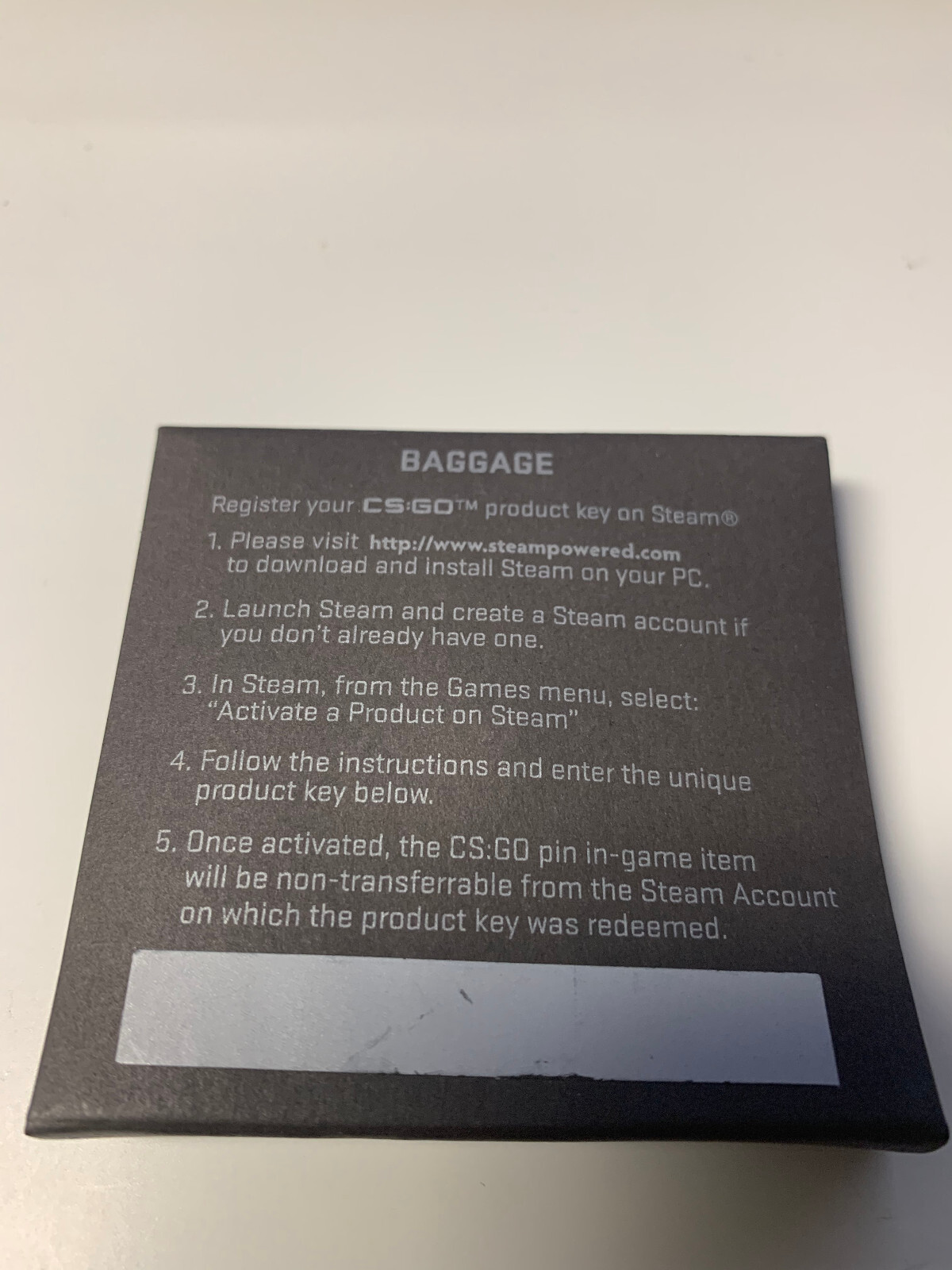 CSGO Series 2 Collectible Pin Baggage Unscratched Code NEW! CS GO eBay