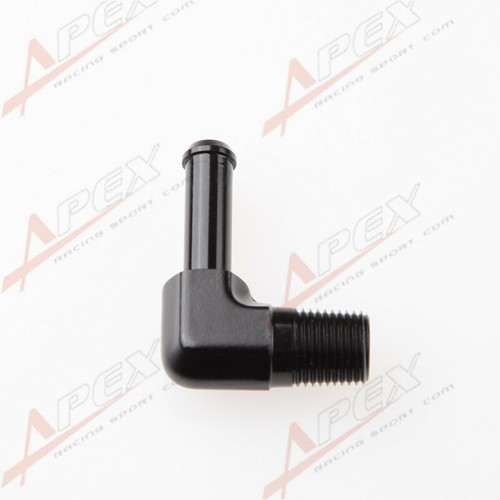 1/8" 1/4" NPT To 1/4" 3/16" 3/8" 90 Degree Hose End Barb Adapter Fitting - Picture 5 of 26