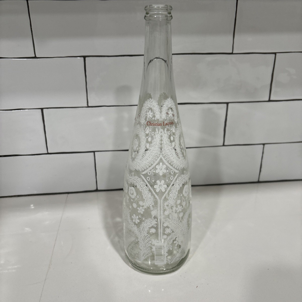 evian Christian Lacroix エビアンイヤーボトル Vintage Christian Lacroix Evian Glass Water Bottle Limited