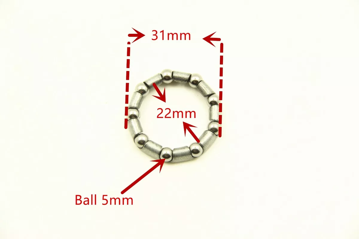Bike Bicycle Ball Bearing 9 Balls Caged Bottom Bracket Retainer