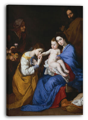 Kunstdruck Jusepe de Ribera - Die Heilige Familie mit den Heiligen Anna und Kat