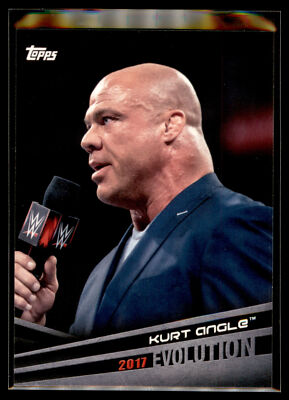 2018 Topps WWE Wrestling Evolution Insert #E-31 Kurt Angle - 2017