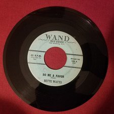 BETTE WATTS DO ME A FAVOR/LET IT BE VERY RARE NORTHERN SOUL 45 BLUE WAND LABEL