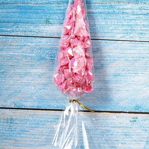 50x Clear Cellophane Cone Sweet Bags Cello Candy Birthday Kid Party Favor Gift - Picture 4 of 6