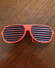 Red Horizontal Line Party Hip Hop Rap Glasses Unisex Men  s Metal Belt Buckle