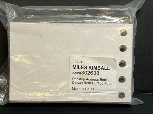 Desktop Address Book Refills 100 Plus Pages E8311 Bandwagon Miles Kimball - Picture 4 of 4