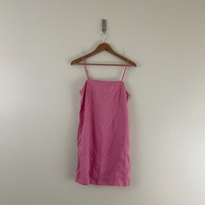 Madewell Goldie Mini Dress in 100% Linen Retro Pink Womens Size 4