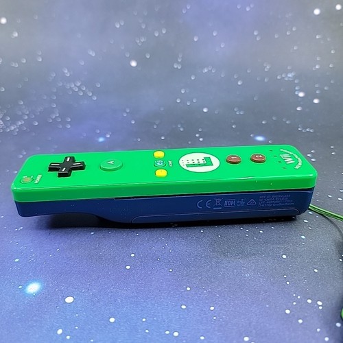 Official Wii Remote LUIGI Nintendo Motion Plus Wii U OEM Controller Tested - Picture 5 of 9