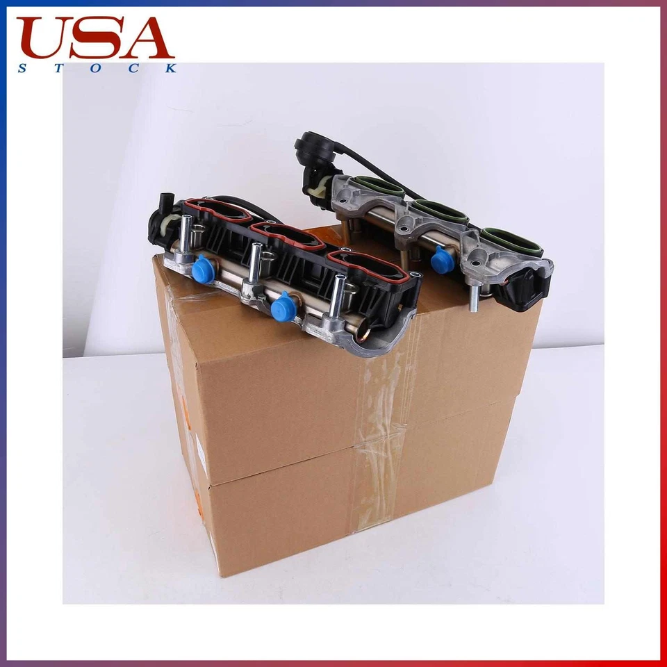 Colector de admisión izquierdo derecho 2 piezas para Audi A6 3,0 L V6 Quattro 2012 2013 2014-2015 Foto 2 de 4